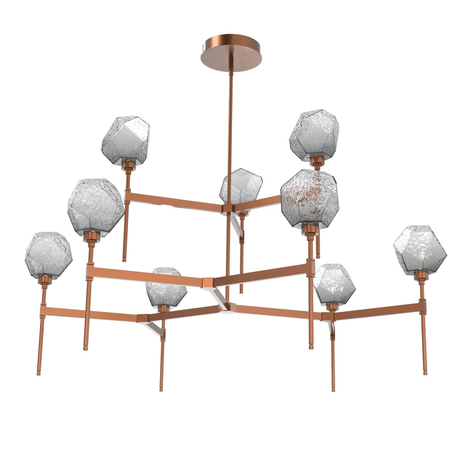 Hammerton Studio - CHB0039-55-BB-S-001-L1 - LED Chandelier - Gem - Burnished Bronze