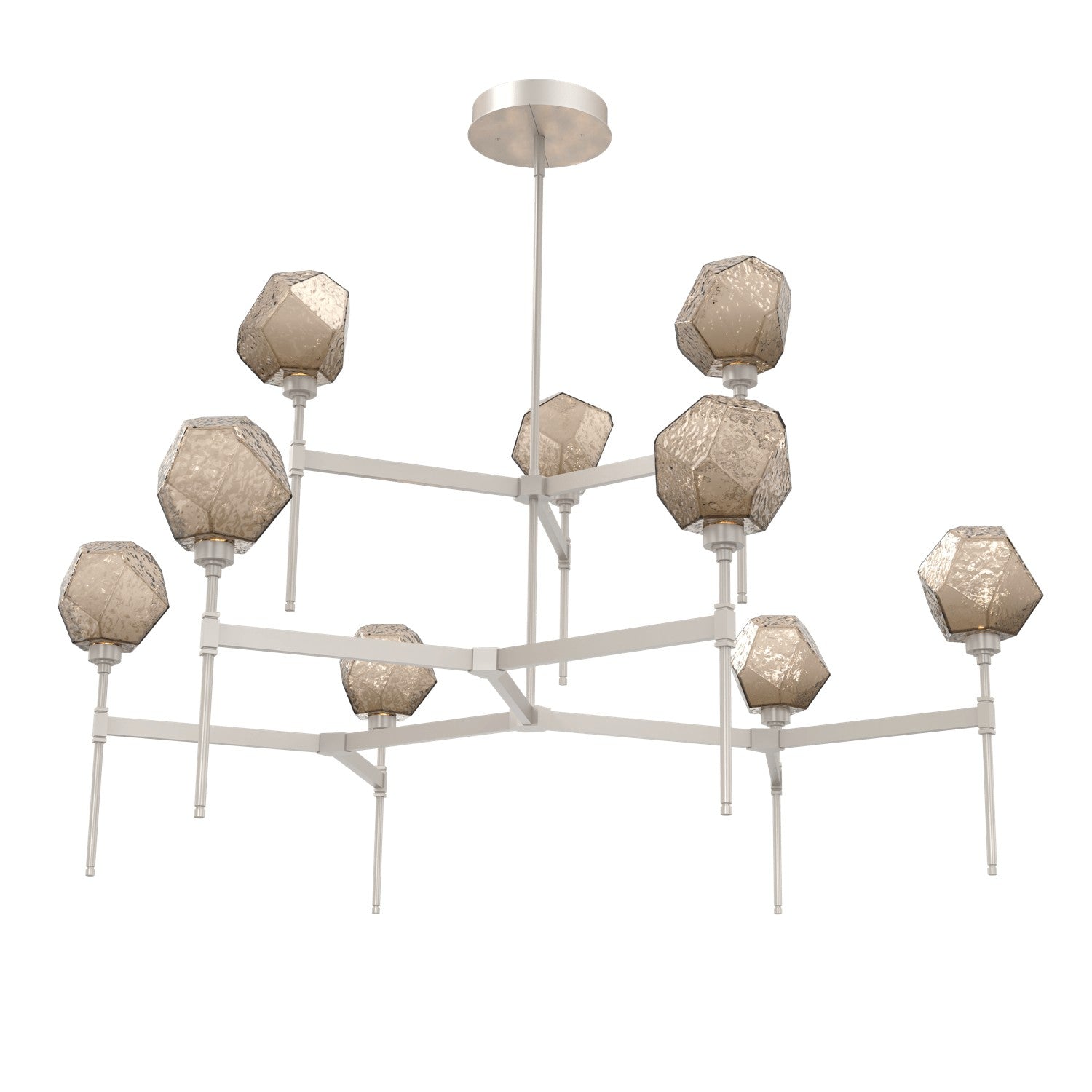 Hammerton Studio - CHB0039-55-BS-B-001-L1 - LED Chandelier - Gem - Beige Silver