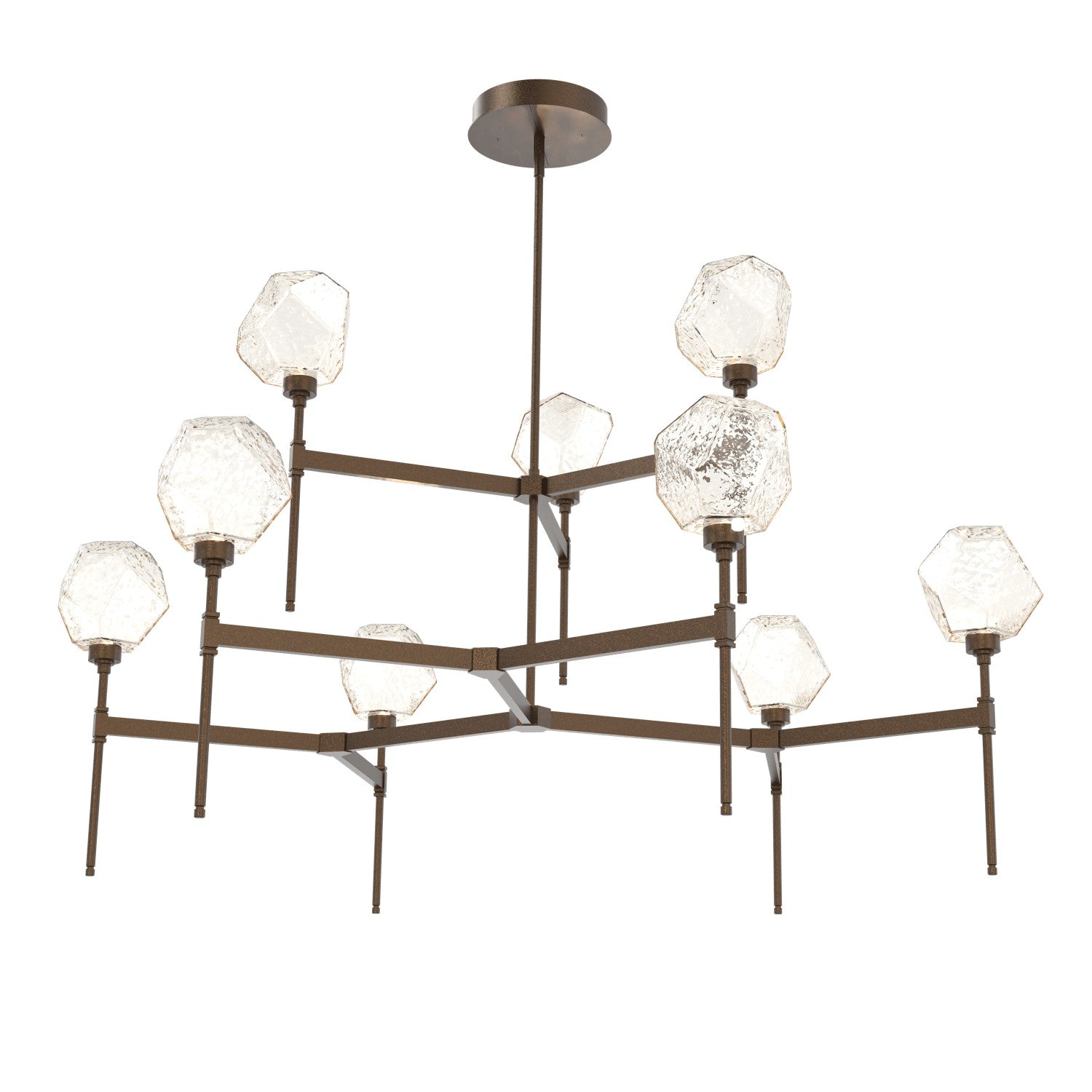 Hammerton Studio - CHB0039-55-FB-A-001-L1 - LED Chandelier - Gem - Flat Bronze