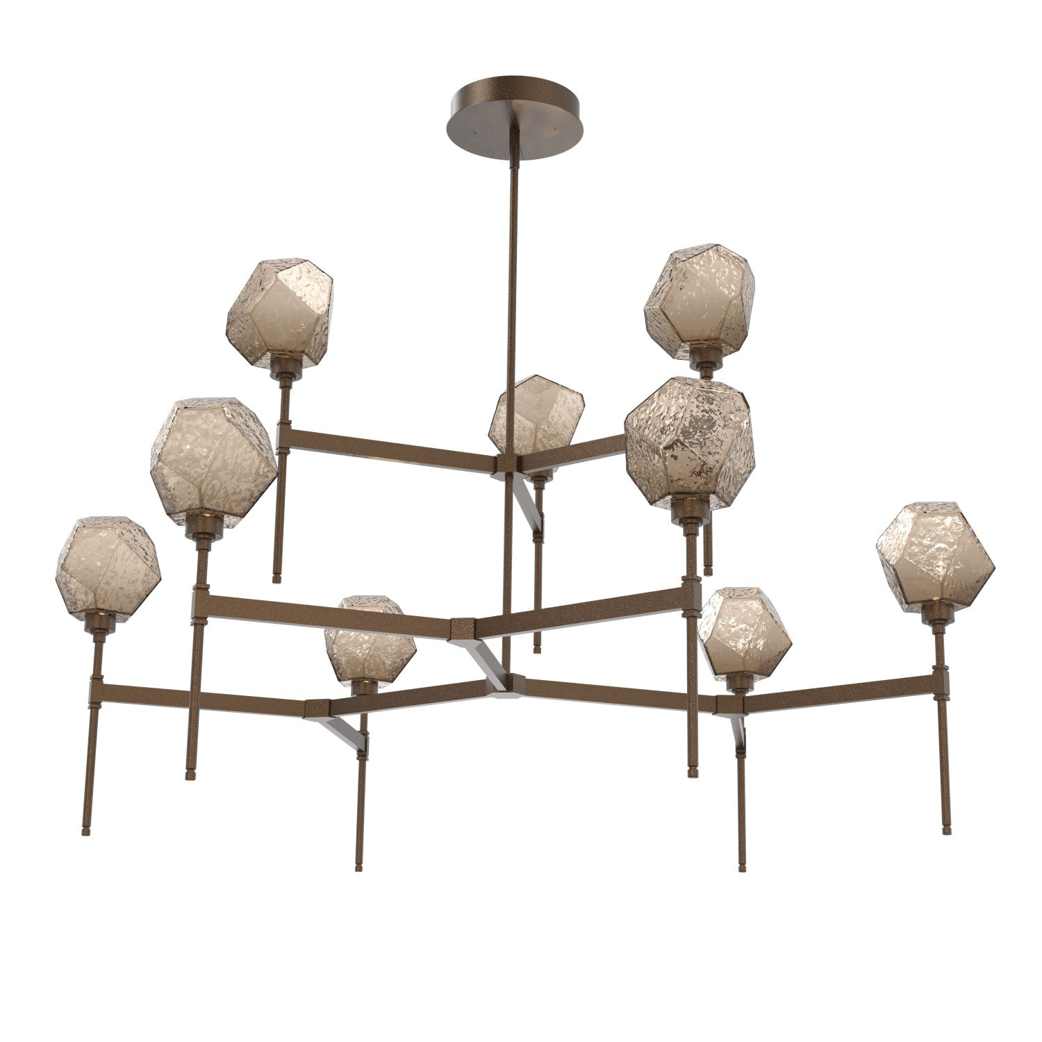 Hammerton Studio - CHB0039-55-FB-B-001-L1 - LED Chandelier - Gem - Flat Bronze