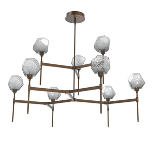 Hammerton Studio - CHB0039-55-FB-S-001-L1 - LED Chandelier - Gem - Flat Bronze