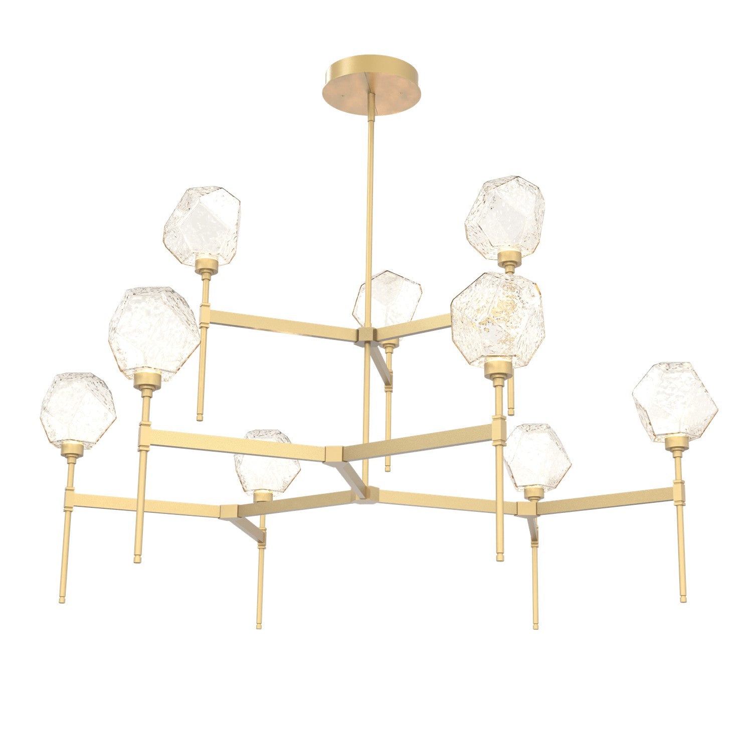 Hammerton Studio - CHB0039-55-GB-A-001-L3 - LED Chandelier - Gem - Gilded Brass