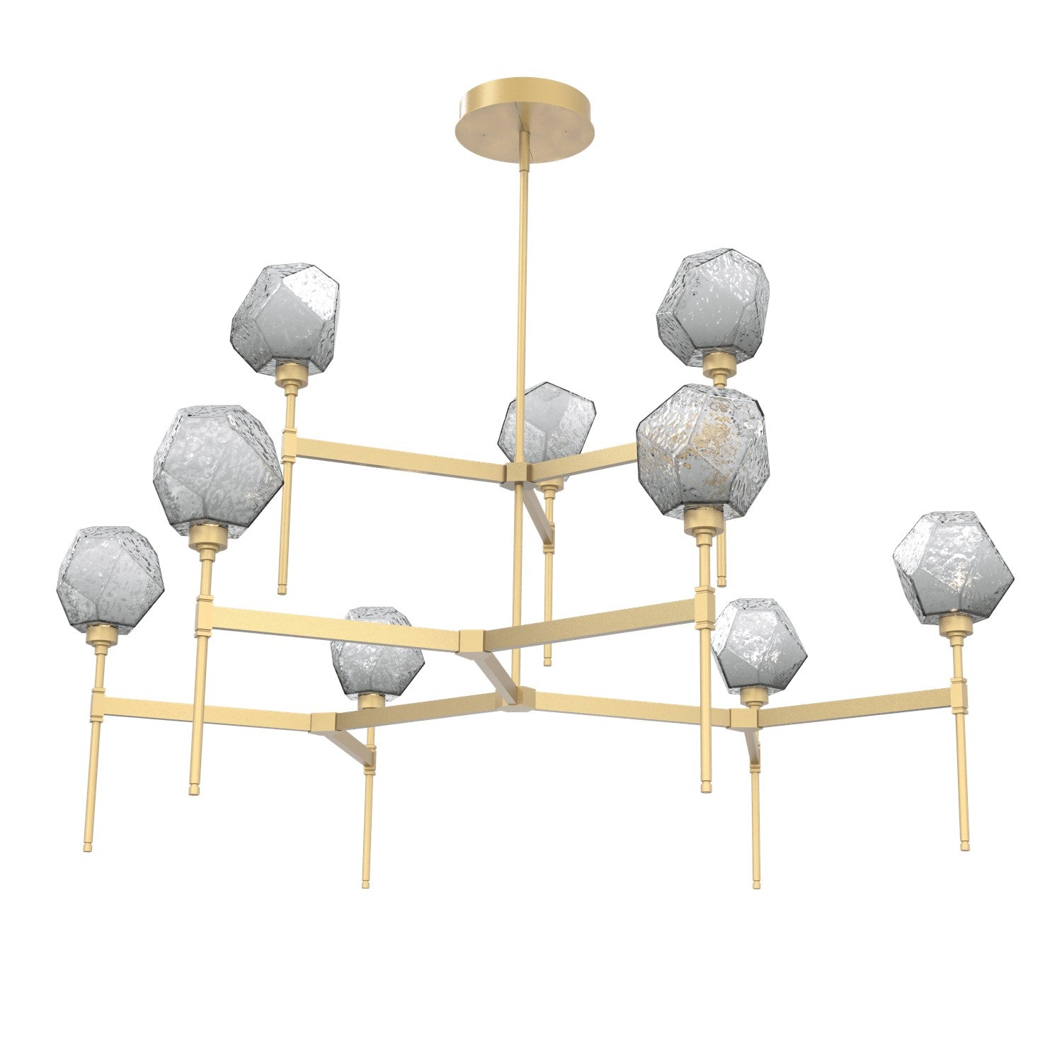 Hammerton Studio - CHB0039-55-GB-S-001-L3 - LED Chandelier - Gem - Gilded Brass