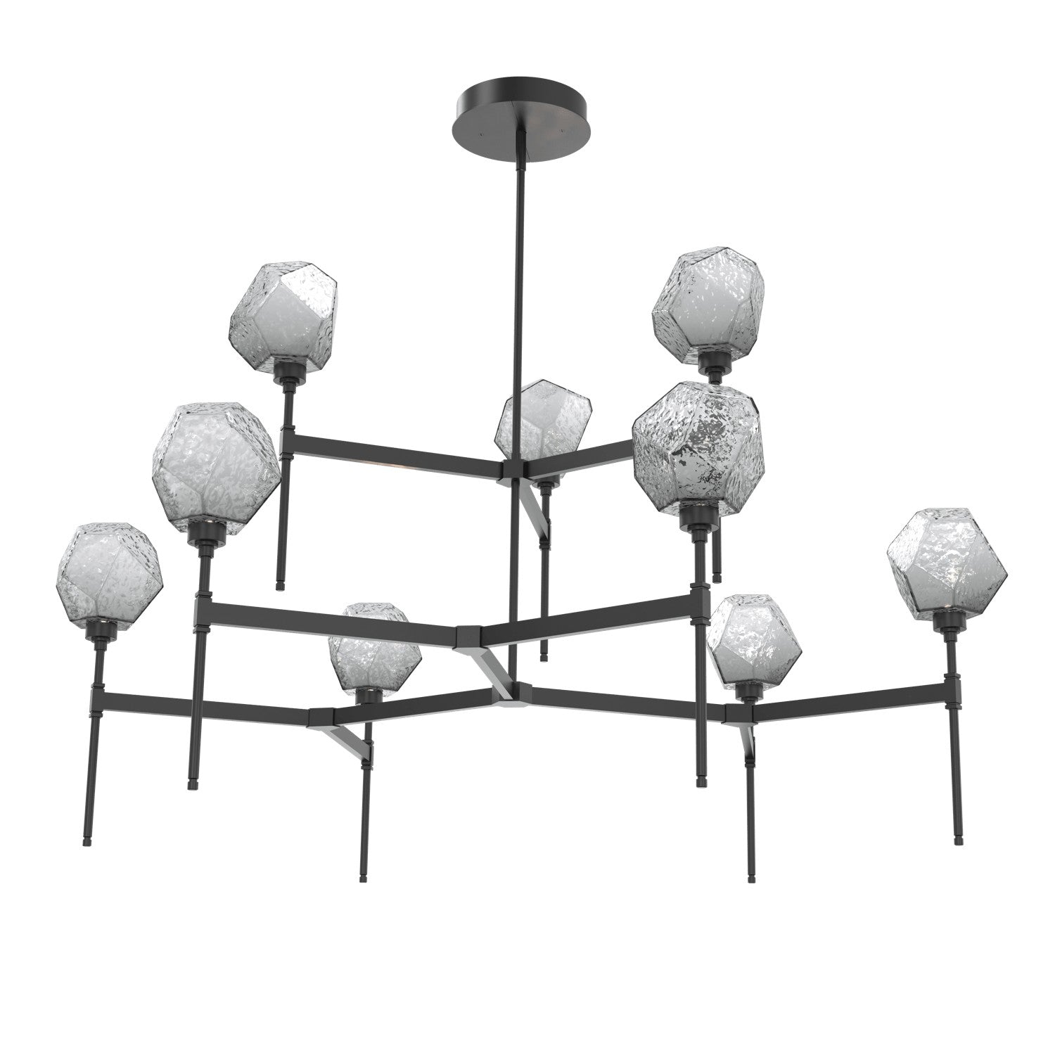 Hammerton Studio - CHB0039-55-MB-S-001-L3 - LED Chandelier - Gem - Matte Black