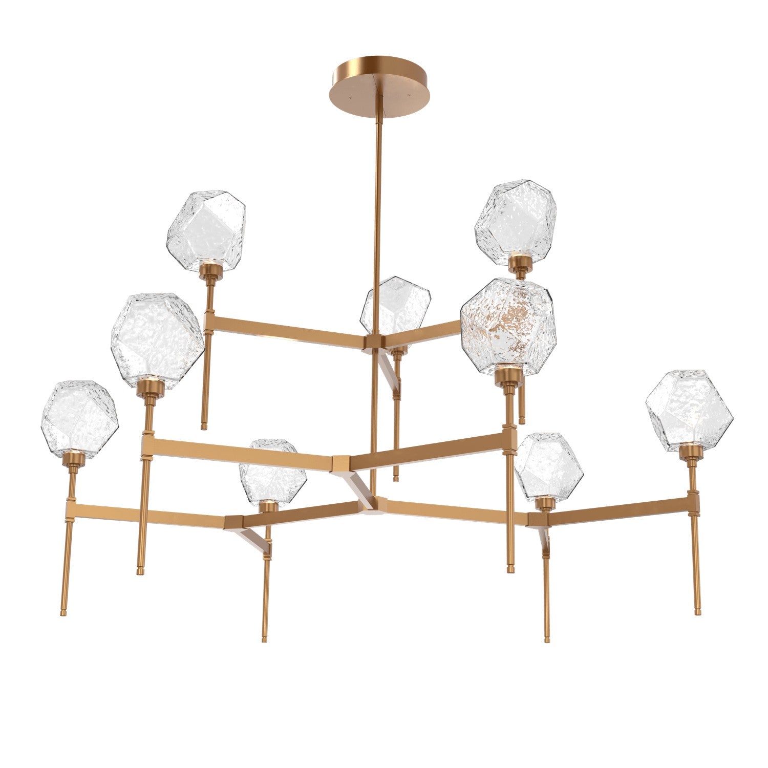 Hammerton Studio - CHB0039-55-NB-C-001-L1 - LED Chandelier - Gem - Novel Brass