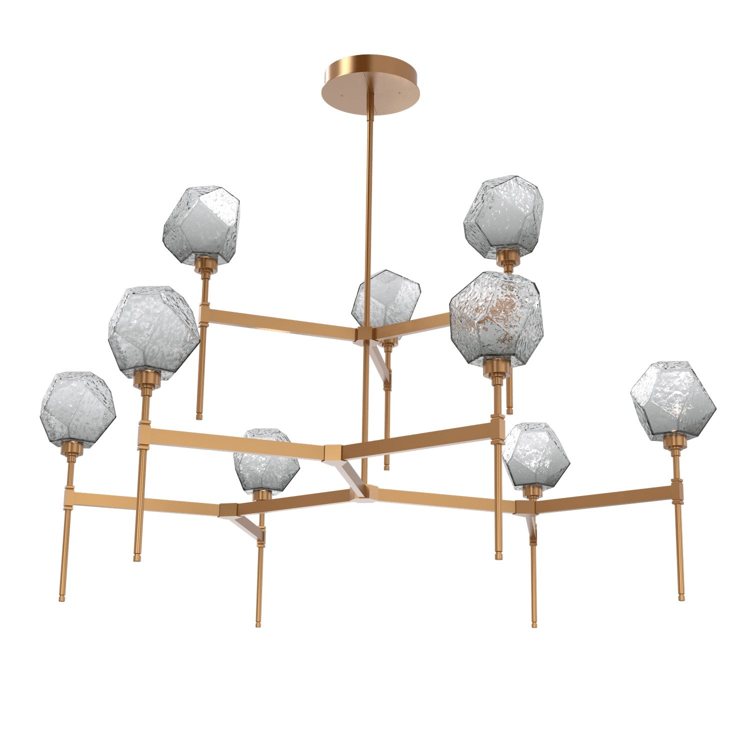 Hammerton Studio - CHB0039-55-NB-S-001-L1 - LED Chandelier - Gem - Novel Brass