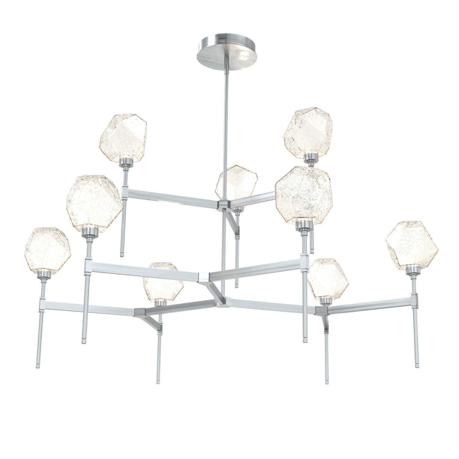 Hammerton Studio - CHB0039-55-SN-A-001-L1 - LED Chandelier - Gem - Satin Nickel