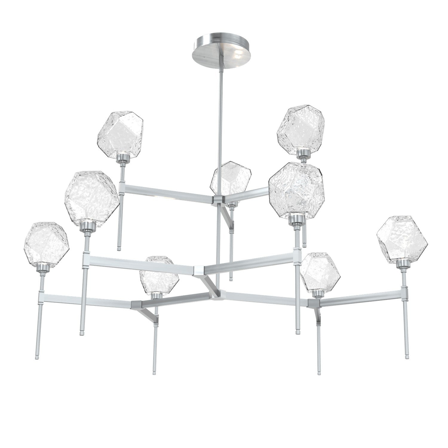 Hammerton Studio - CHB0039-55-SN-C-001-L1 - LED Chandelier - Gem - Satin Nickel