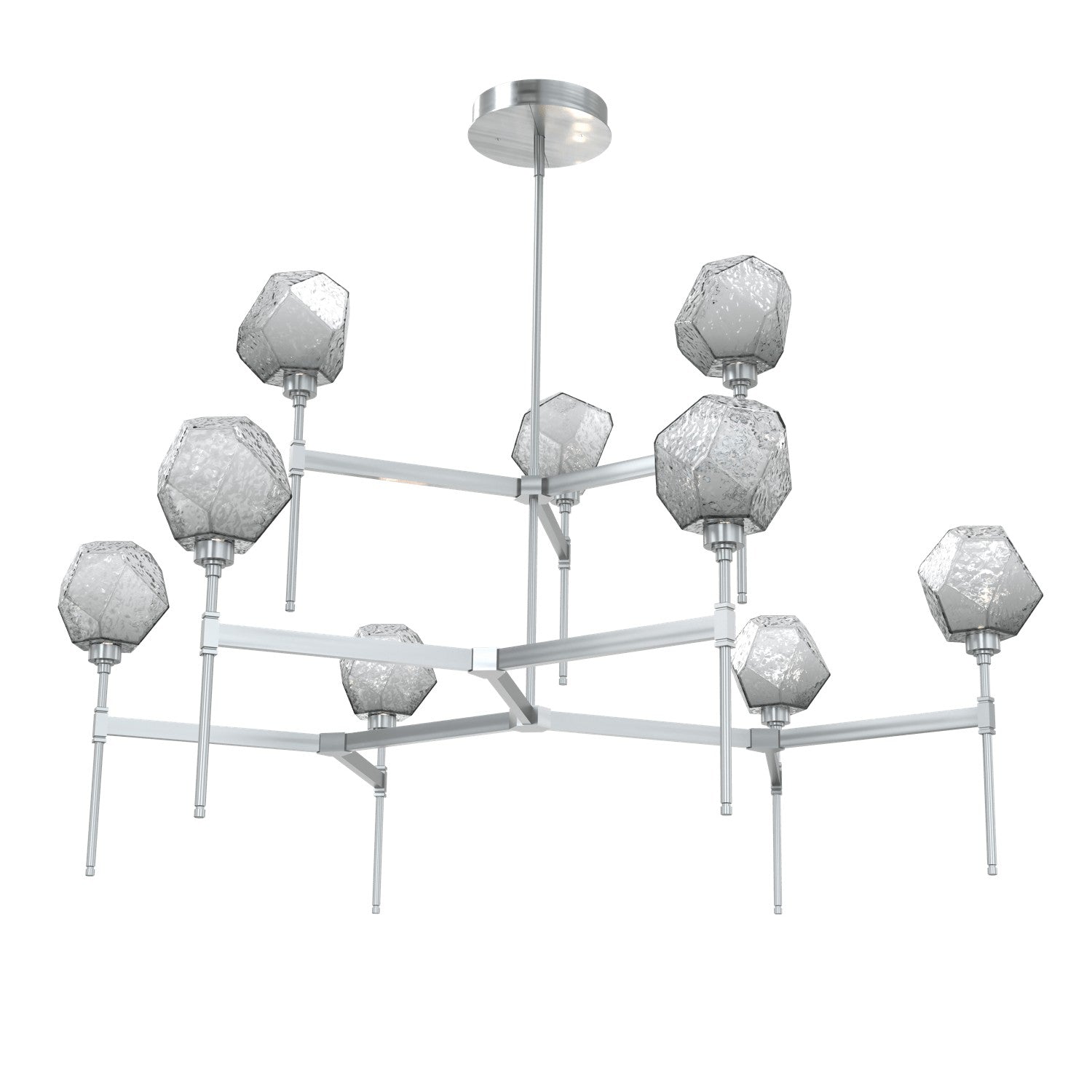 Hammerton Studio - CHB0039-55-SN-S-001-L1 - LED Chandelier - Gem - Satin Nickel