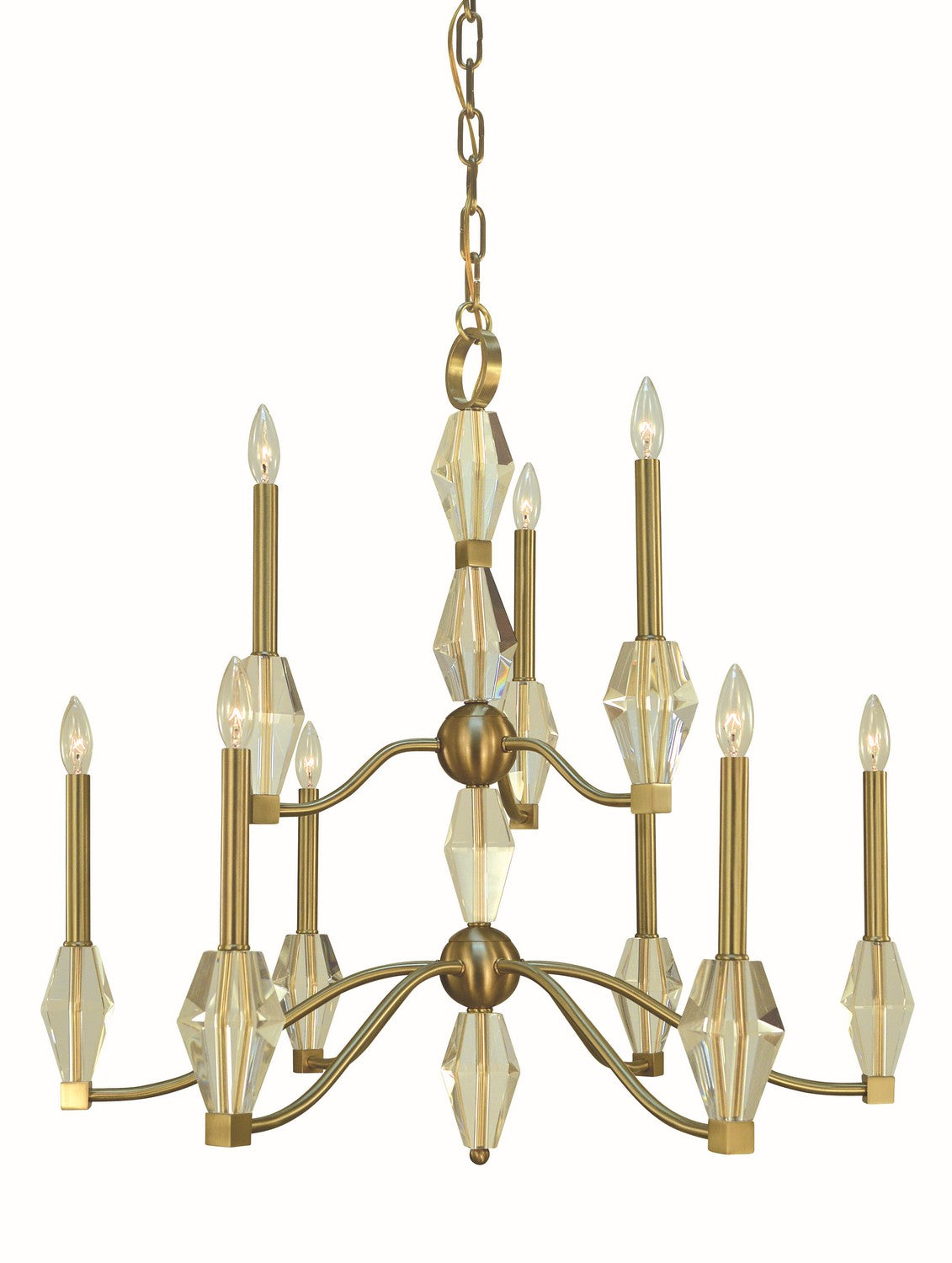 Framburg - 5669 BR - Nine Light Chandelier - Vivian - Brushed Brass