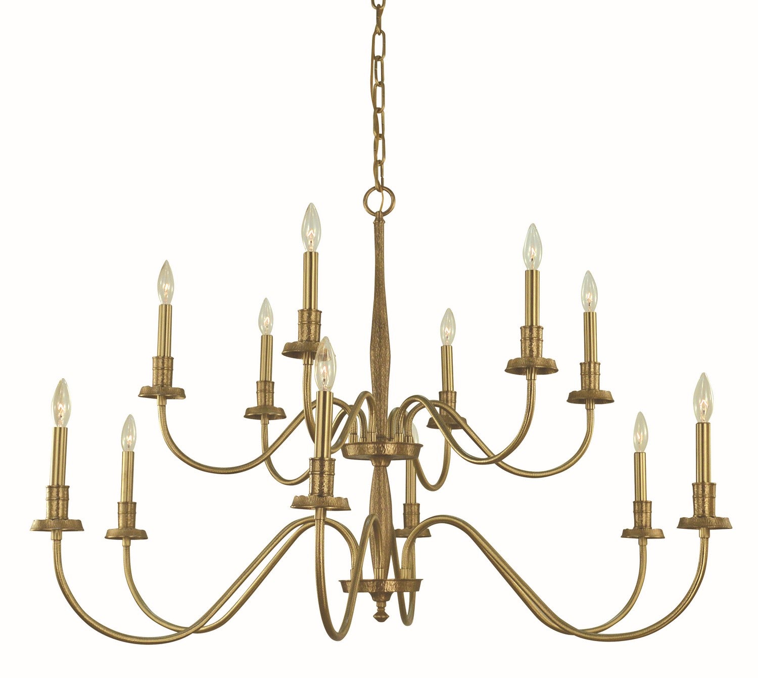 Framburg - 5780 BR - 12 Light Dining Chandelier - Matera - Brushed Brass