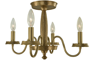 Framburg - 5782 BR - Four Light Semi-Flush Mount - Matera - Brushed Brass