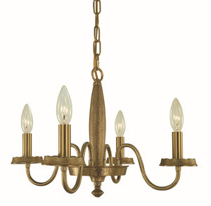 Framburg - 5784 BR - Four Light Chandelier - Matera - Brushed Brass