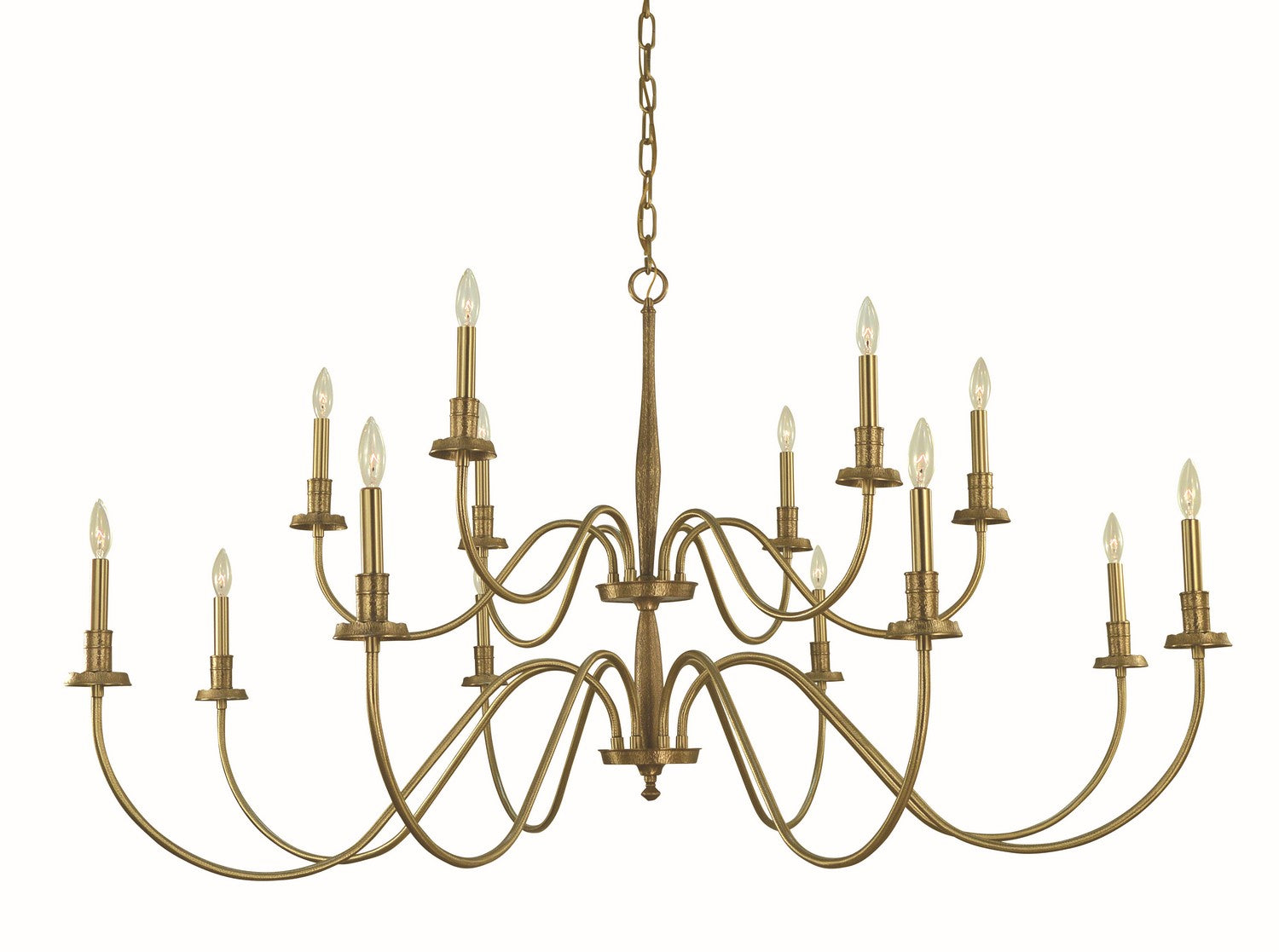 Framburg - 5788 BR - 14 Light Foyer Chandelier - Matera - Brushed Brass