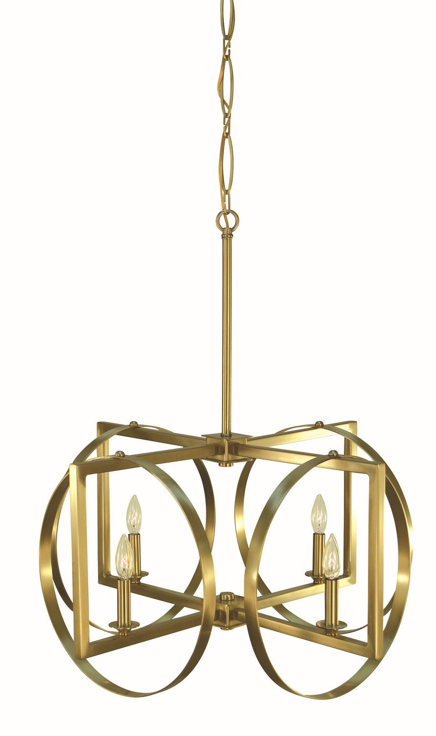 Framburg - 5862 BR - Four Light Chandelier - Olivia - Brushed Brass