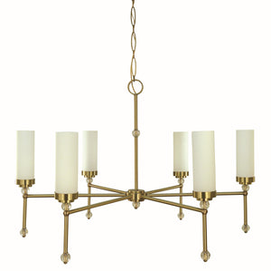 Framburg - 5880 BR - Six Light Chandelier - Emily - Brushed Brass