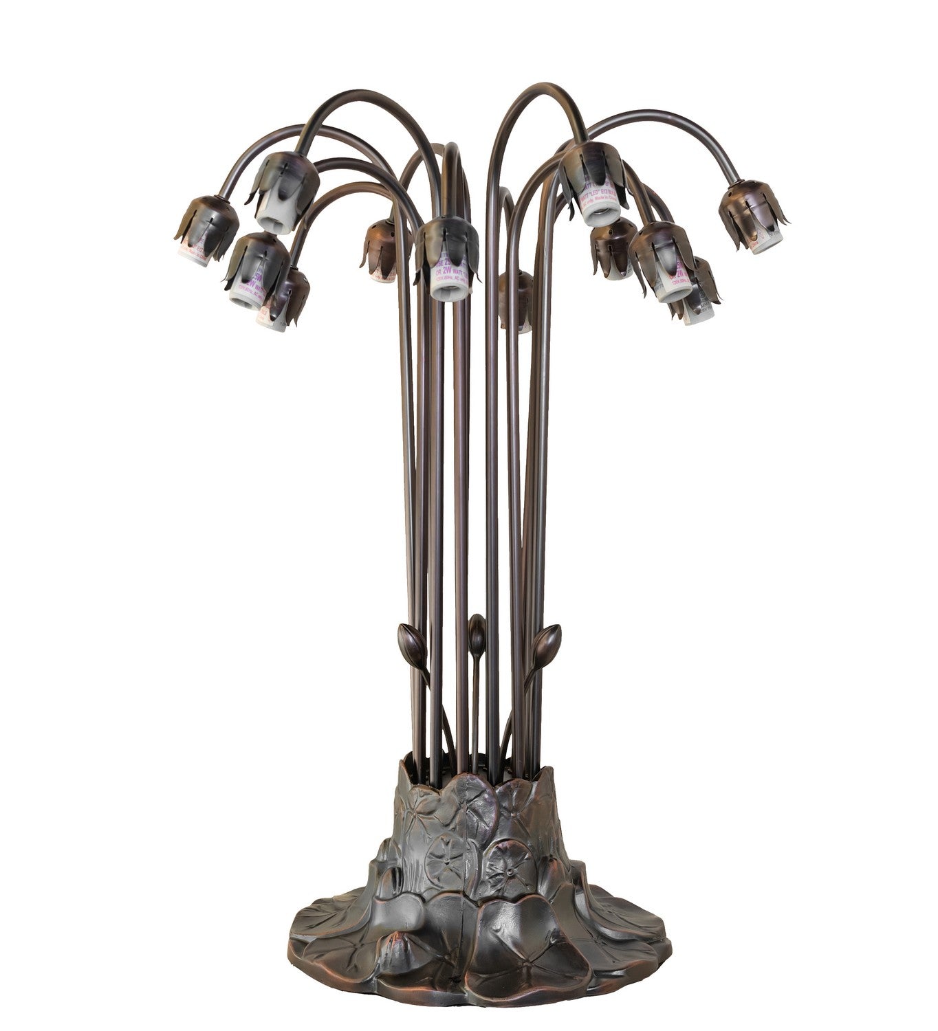 Meyda Tiffany - 116328 - 12 Light Table Base - Lily - Mahogany Bronze