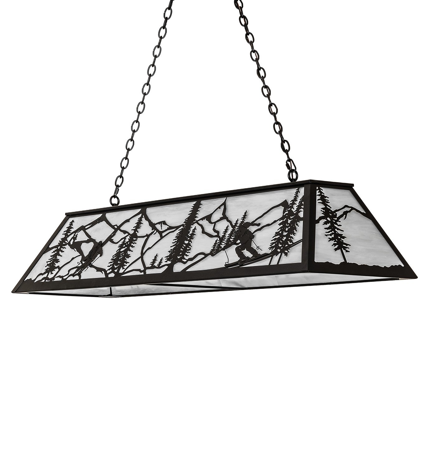 Meyda Tiffany - 265410 - Nine Light Pendant - Alpine - Textured Black