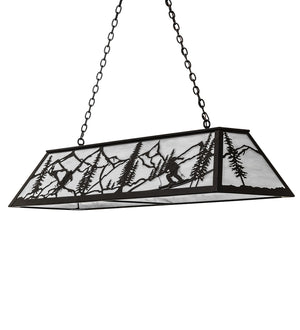 Meyda Tiffany - 265410 - Nine Light Pendant - Alpine - Textured Black