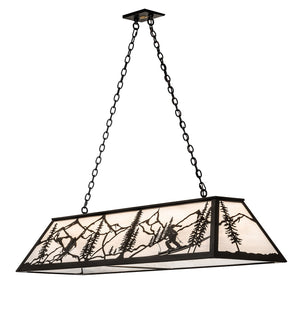 Meyda Tiffany - 265410 - Nine Light Pendant - Alpine - Textured Black