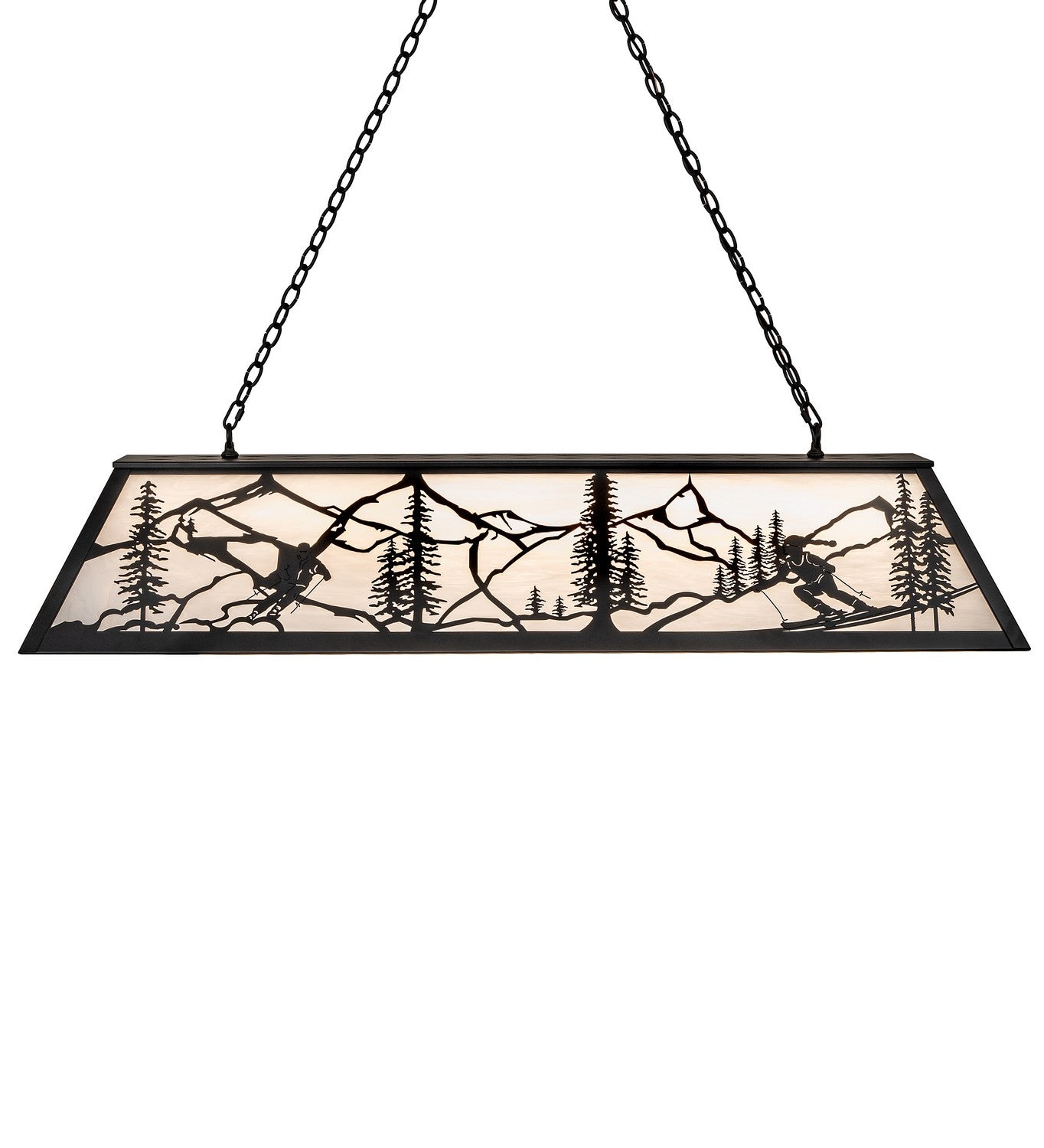 Meyda Tiffany - 265410 - Nine Light Pendant - Alpine - Textured Black