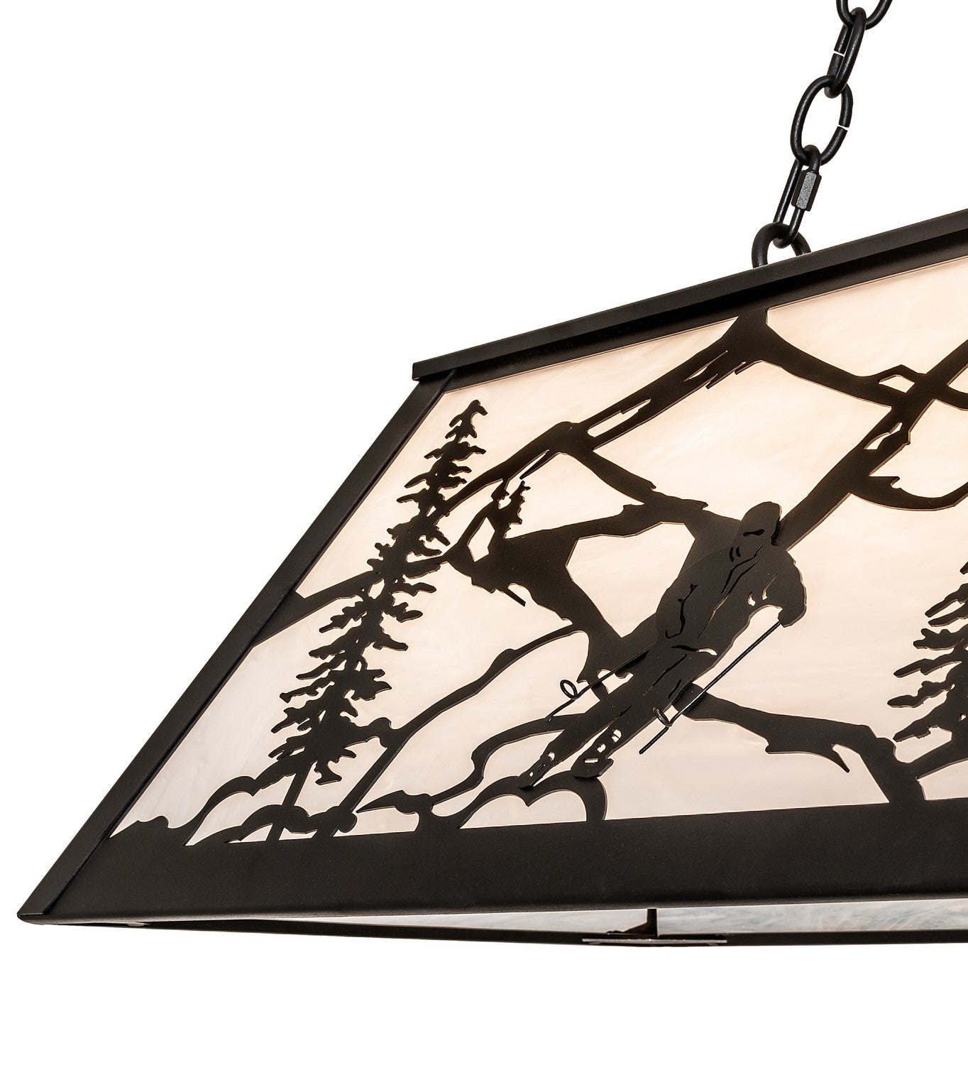 Meyda Tiffany - 265410 - Nine Light Pendant - Alpine - Textured Black