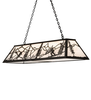 Meyda Tiffany - 265410 - Nine Light Pendant - Alpine - Textured Black