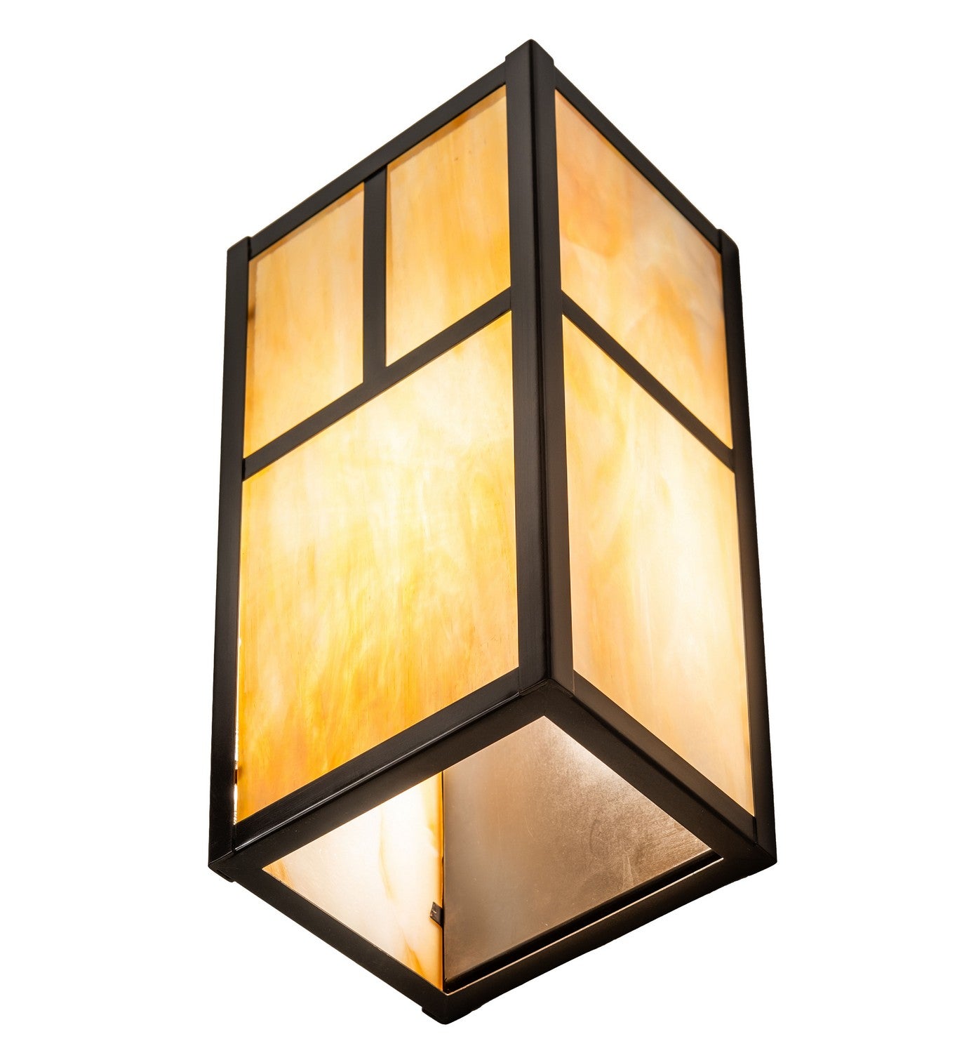 Meyda Tiffany - 267165 - One Light Wall Sconce - Hyde Park - Craftsman Brown