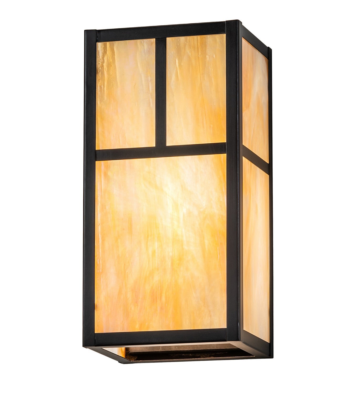 Meyda Tiffany - 267165 - One Light Wall Sconce - Hyde Park - Craftsman Brown