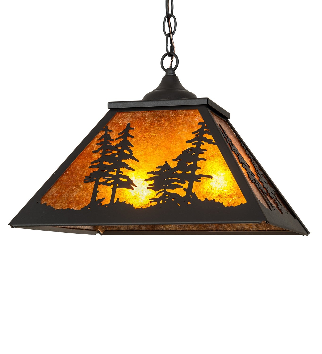 Meyda Tiffany - 269272 - Two Light Pendant - Tall Pines - Wrought Iron