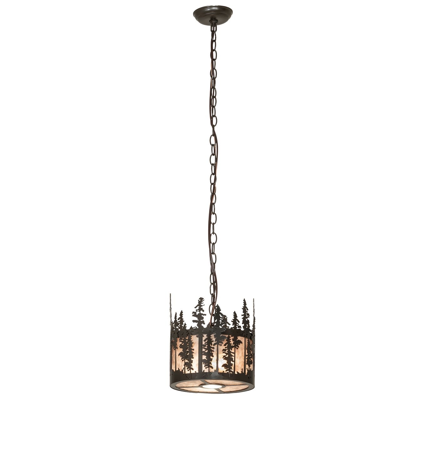 Meyda Tiffany - 270346 - Three Light Pendant - Tall Pines - Timeless Bronze