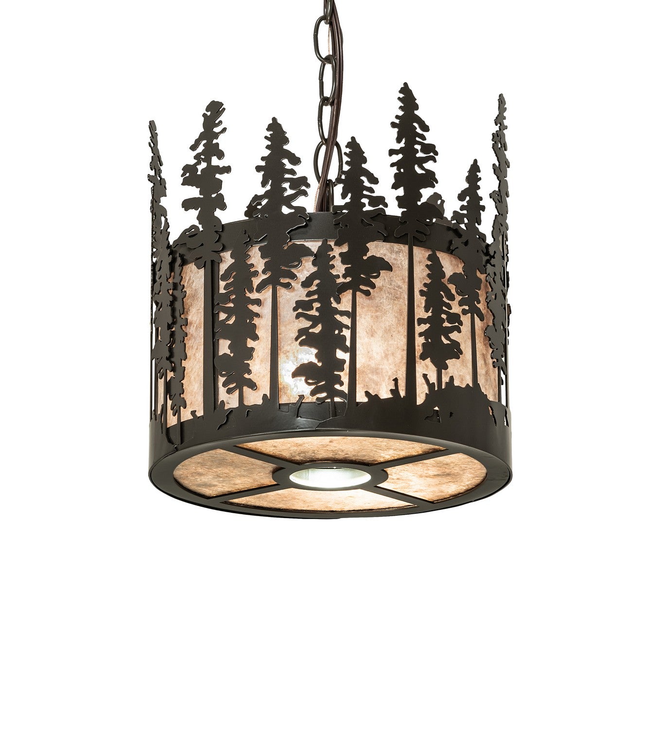 Meyda Tiffany - 270346 - Three Light Pendant - Tall Pines - Timeless Bronze