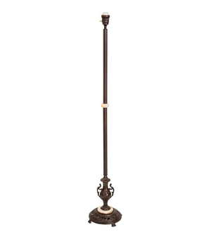 Meyda Tiffany - 271651 - One Light Torchiere - Shell With Jewels - Mahogany Bronze