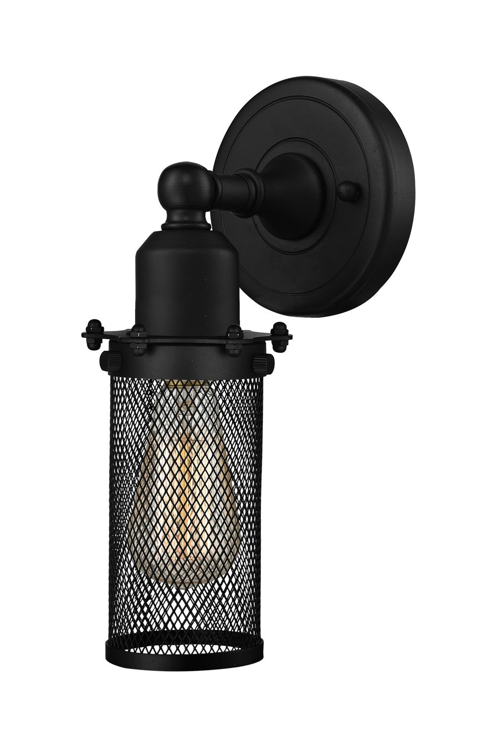 Innovations - 900-1W-BK-CE219-BK - One Light Wall Sconce - Austere - Matte Black