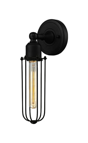 Innovations - 900-1W-BK-CE225-BK - LED Wall Sconce - Austere - Matte Black