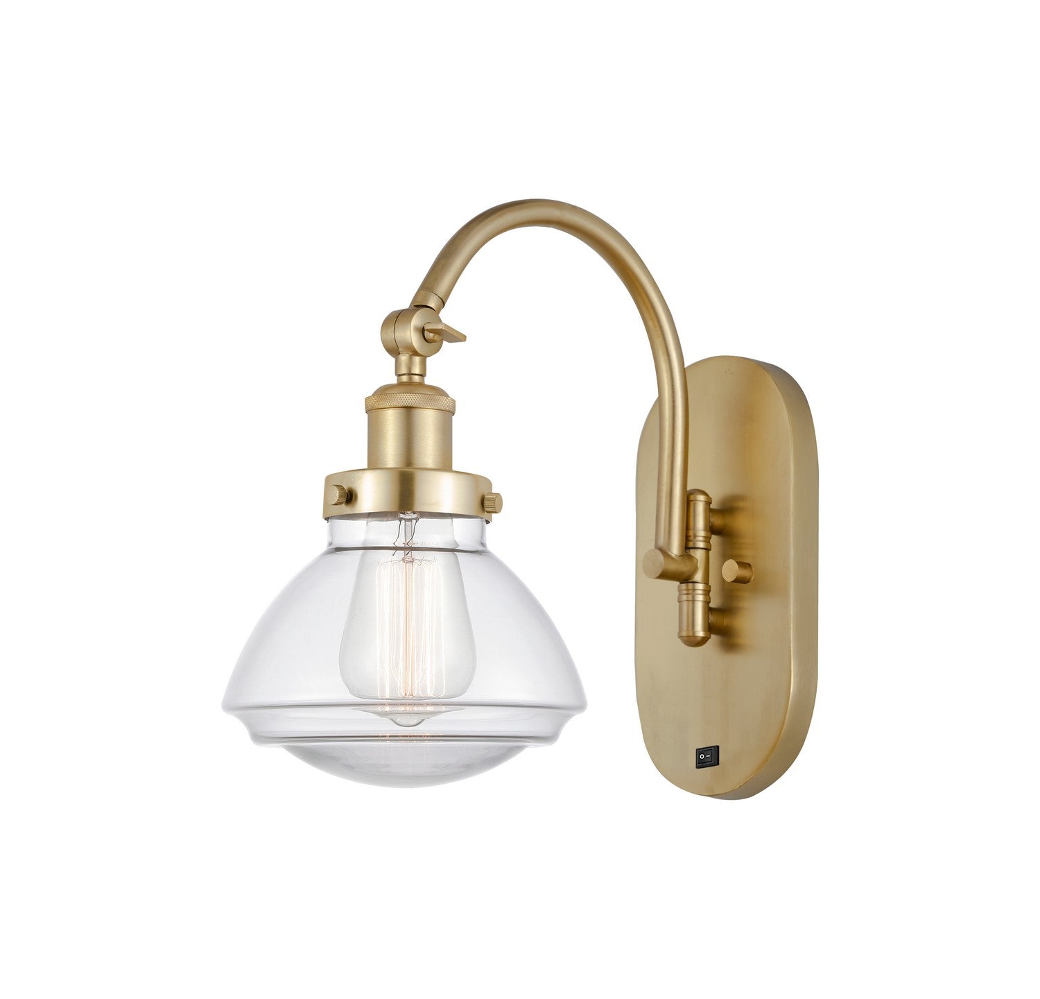 Innovations - 918-1W-SG-G322 - One Light Wall Sconce - Franklin Restoration - Satin Gold