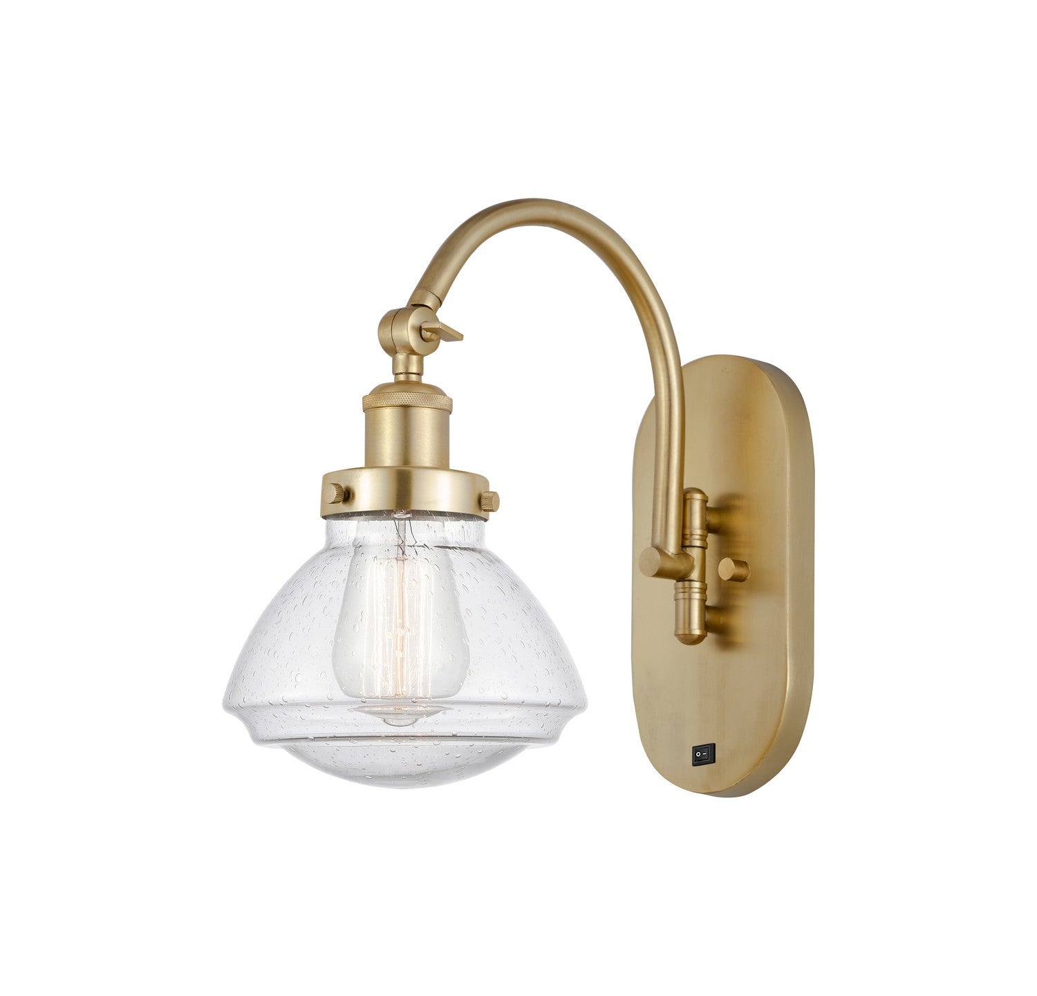 Innovations - 918-1W-SG-G324 - One Light Wall Sconce - Franklin Restoration - Satin Gold