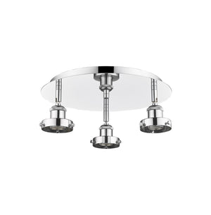 Innovations - 916-3C-PC - Three Light Flush Mount - Downtown Urban - Polished Chrome