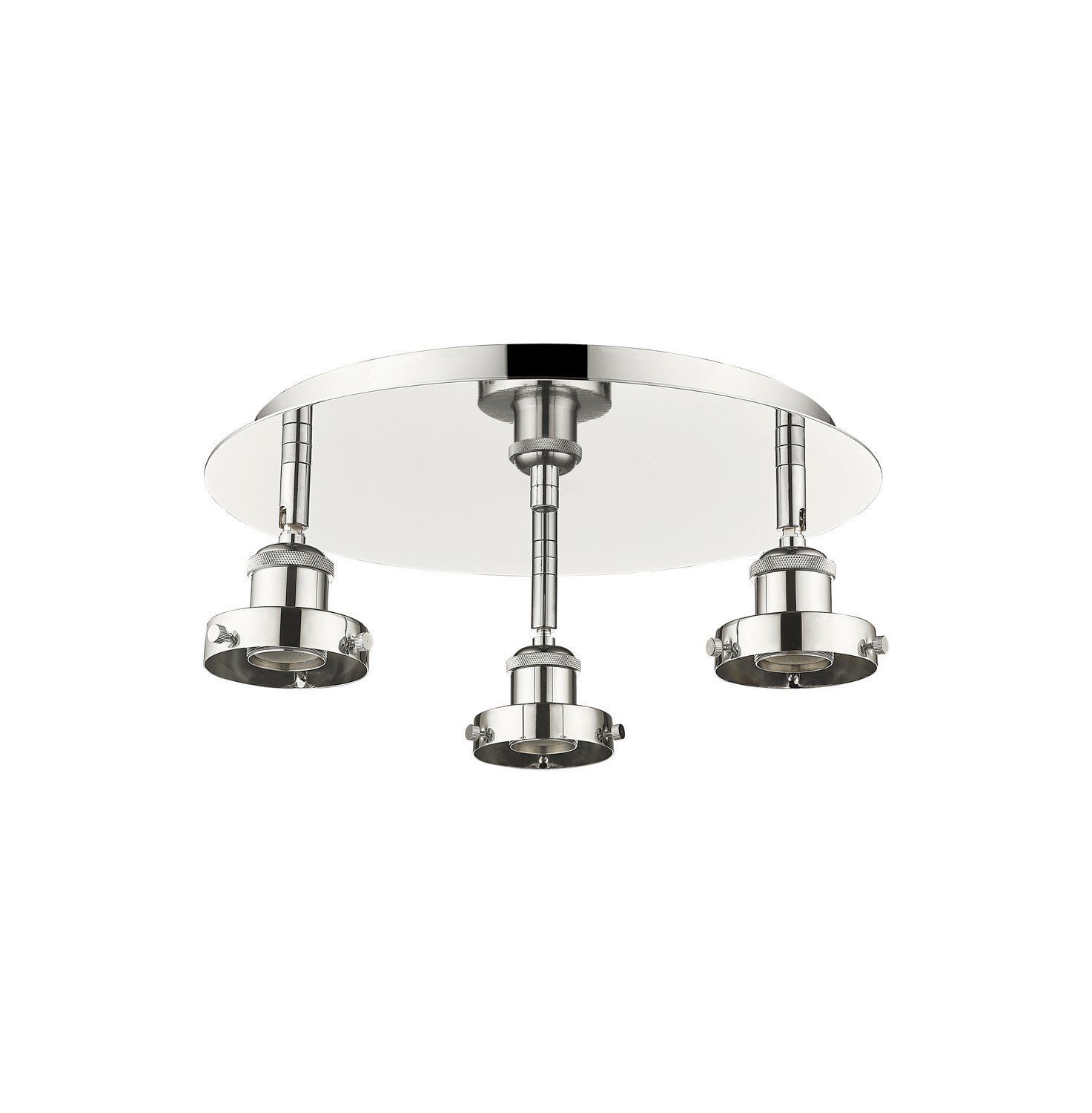 Innovations - 916-3C-PN - Three Light Flush Mount - Downtown Urban - Polished Nickel