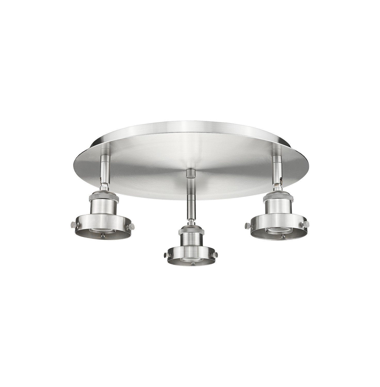 Innovations - 916-3C-SN - Three Light Flush Mount - Downtown Urban - Satin Nickel