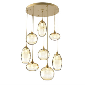 Hammerton Studio - CHB0048-08-GB-OA-C01-E2 - Eight Light Pendant - Misto - Gilded Brass