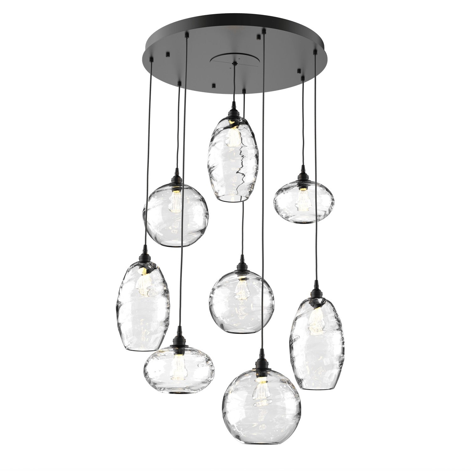 Hammerton Studio - CHB0048-08-MB-OC-C01-E2 - Eight Light Pendant - Misto - Matte Black