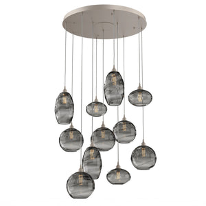 Hammerton Studio - CHB0048-11-BS-OS-C01-E2 - 11 Light Pendant - Misto - Beige Silver