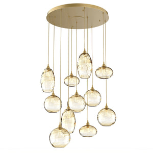 Hammerton Studio - CHB0048-11-GB-OA-C01-E2 - 11 Light Pendant - Misto - Gilded Brass