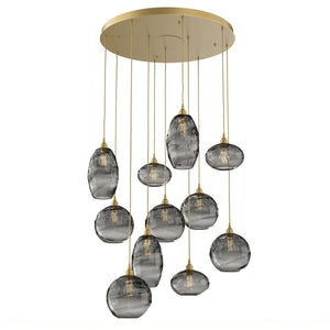 Hammerton Studio - CHB0048-11-GB-OS-C01-E2 - 11 Light Pendant - Misto - Gilded Brass