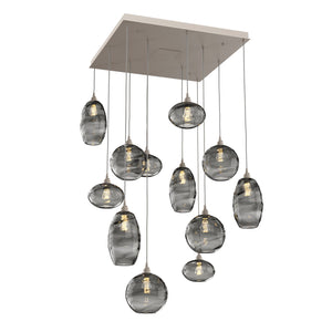 Hammerton Studio - CHB0048-12-BS-OS-C01-E2 - 12 Light Pendant - Misto - Beige Silver