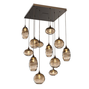 Hammerton Studio - CHB0048-12-FB-OB-C01-E2 - 12 Light Pendant - Misto - Flat Bronze