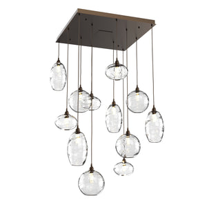 Hammerton Studio - CHB0048-12-FB-OC-C01-E2 - 12 Light Pendant - Misto - Flat Bronze