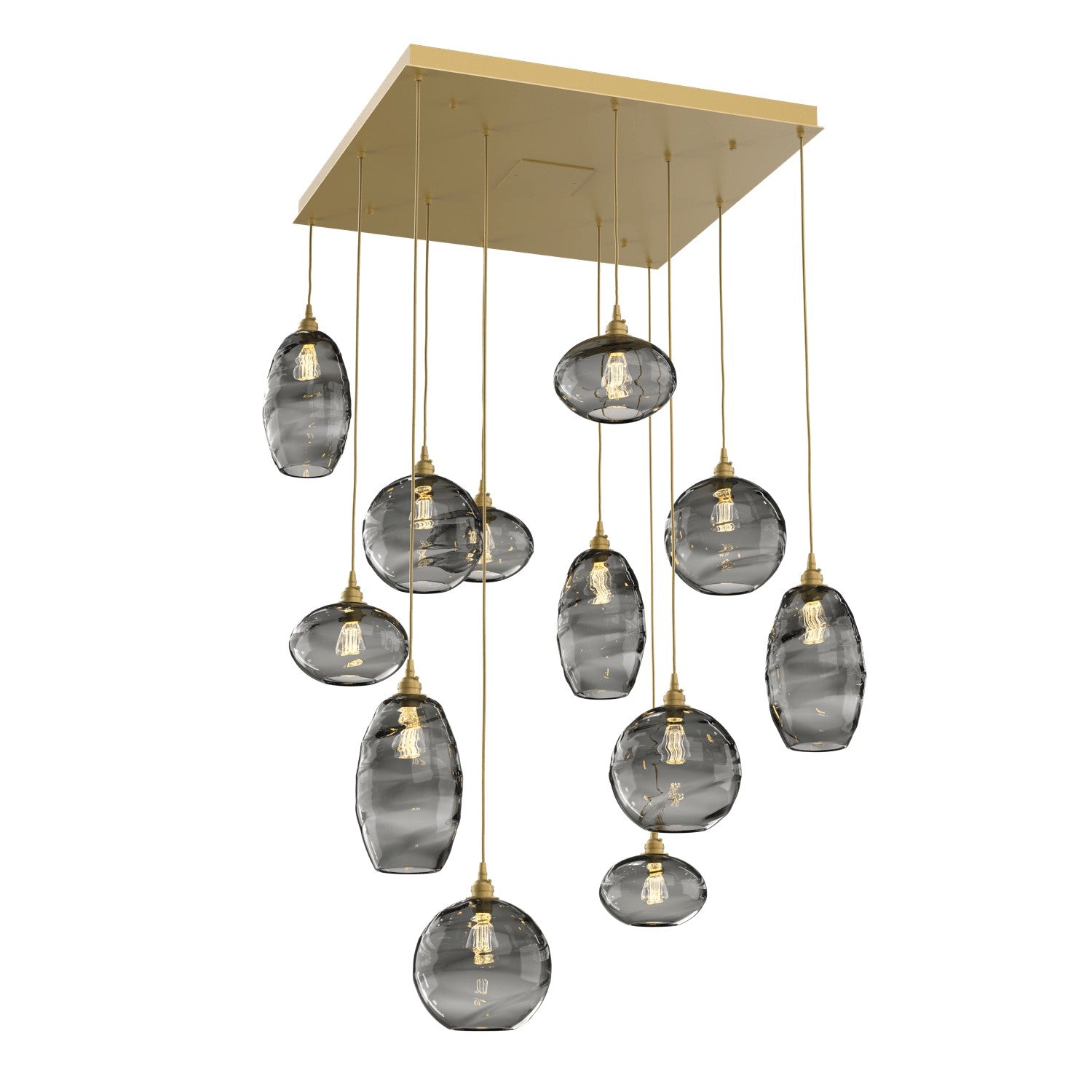 Hammerton Studio - CHB0048-12-GB-OS-C01-E2 - 12 Light Pendant - Misto - Gilded Brass