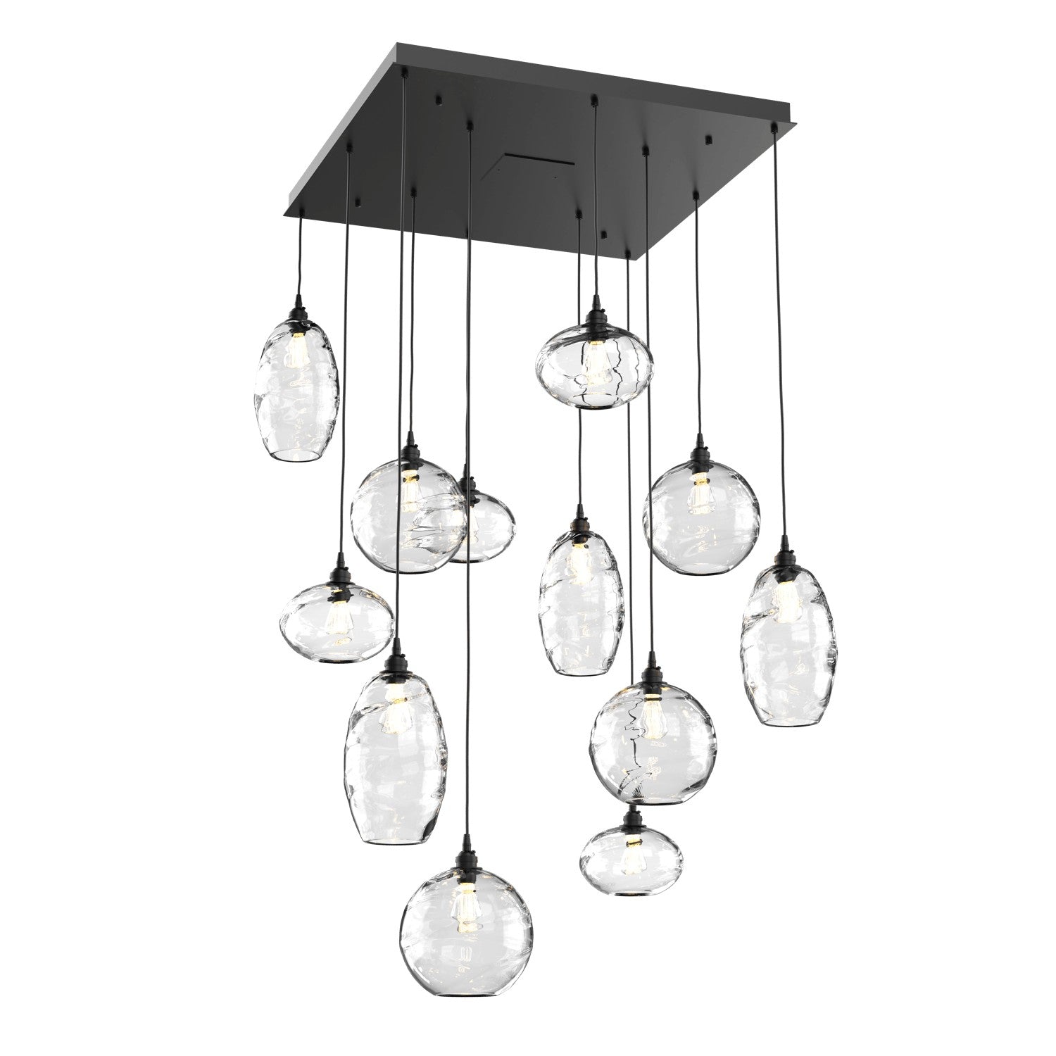 Hammerton Studio - CHB0048-12-MB-OC-C01-E2 - 12 Light Pendant - Misto - Matte Black